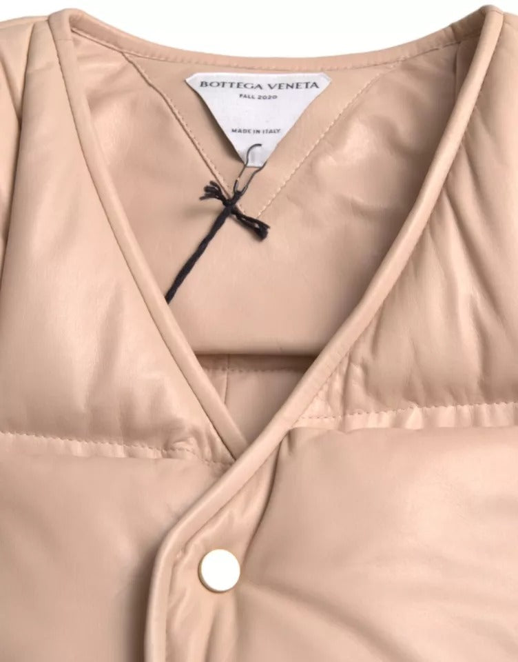 Bottega Veneta Beige Sleeveless Jacket for Men additional view
