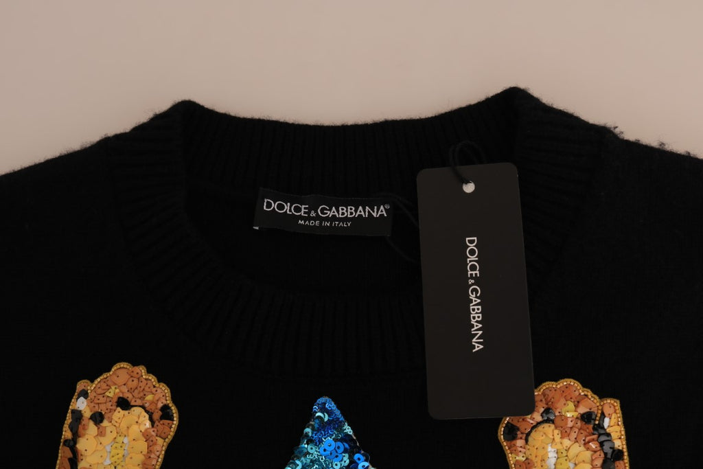 Dolce & Gabbana Black Cashmere for Women side view