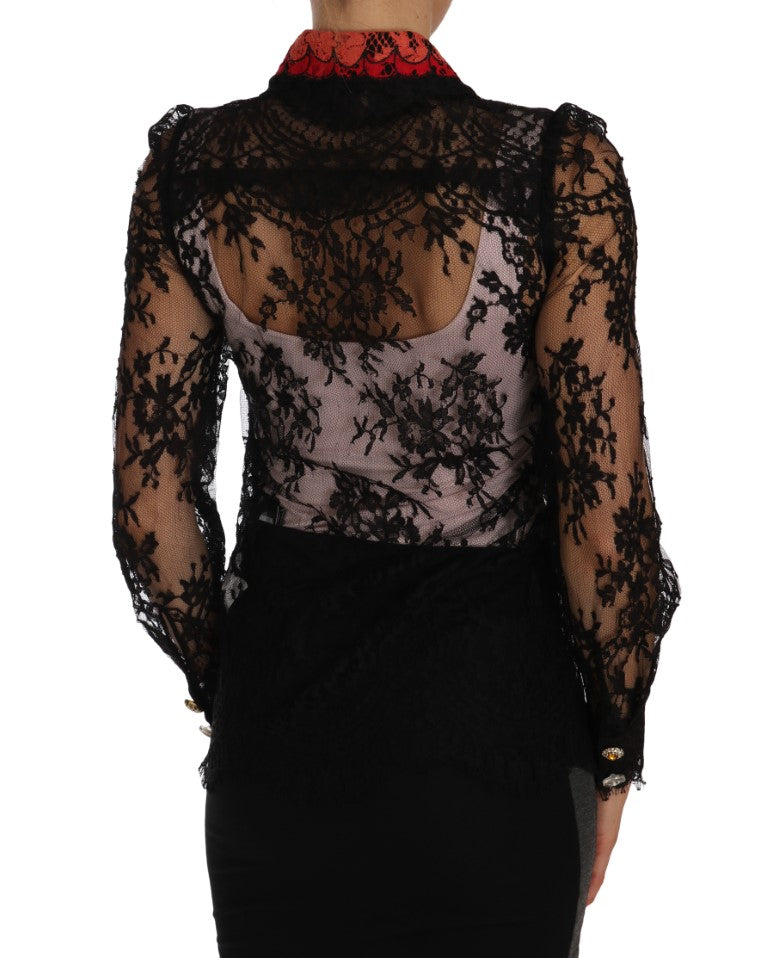 Dolce & Gabbana Black Blouse for Women side view
