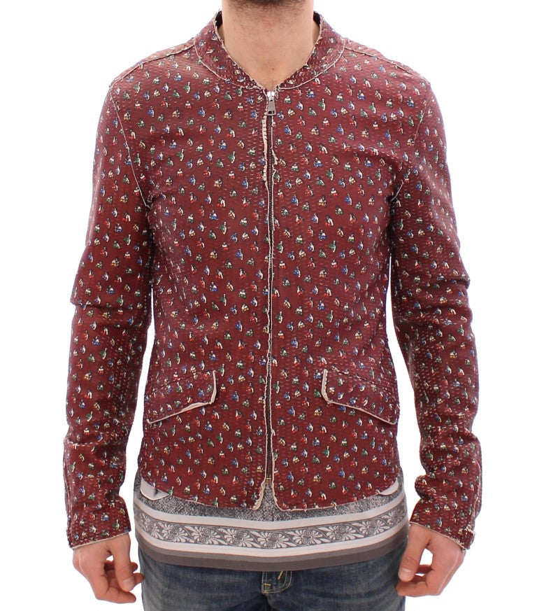 Dolce & Gabbana Red Leather Jackets for Men