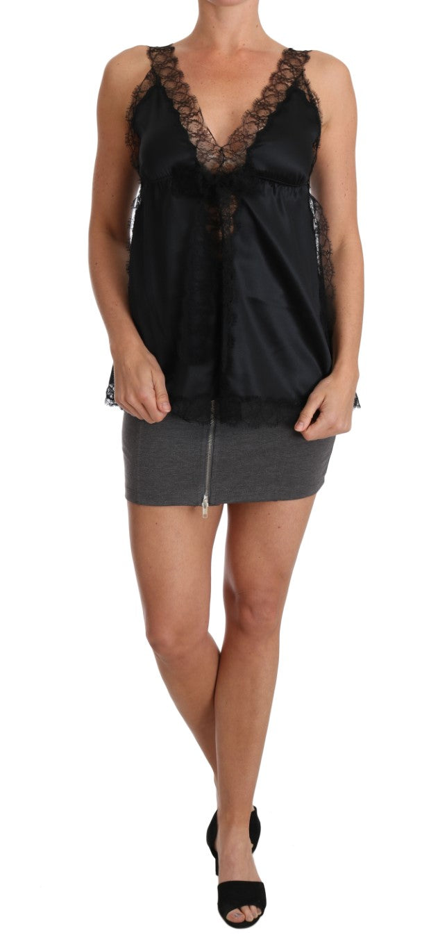 Dolce & Gabbana Black Sleeveless T-Shirt for Women