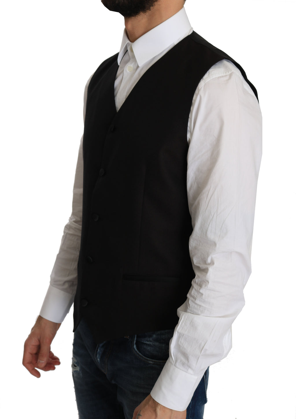Dolce & Gabbana Black Waistcoats for Men detail view