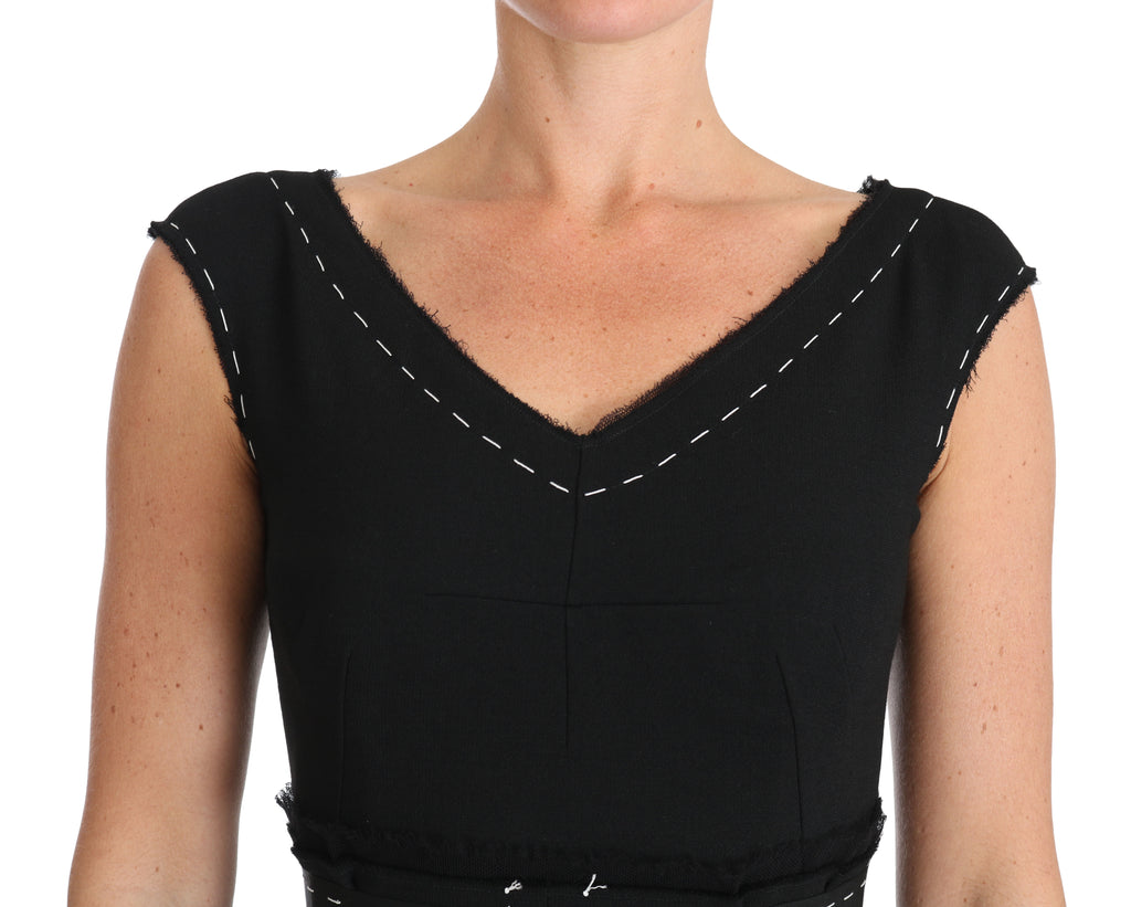 Dolce & Gabbana Black Midi Dress for Women side view