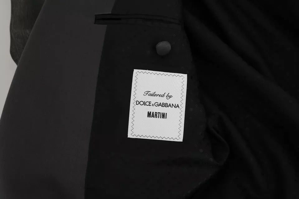 Dolce & Gabbana Grauer MARTINI 2-teiliger Westen-Mantel-Blazer