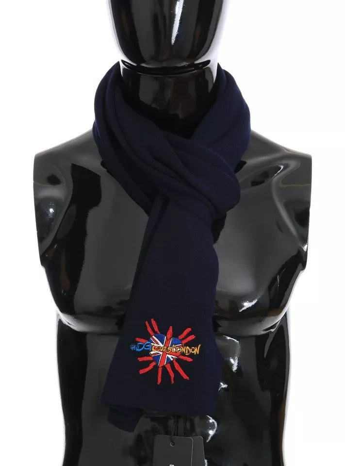Dolce & Gabbana Blue Scarf for Men alternate view