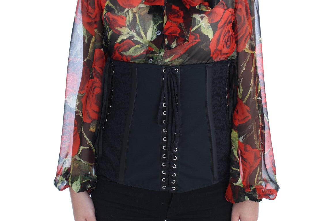 Dolce & Gabbana Black High Waist Belts for Women side view