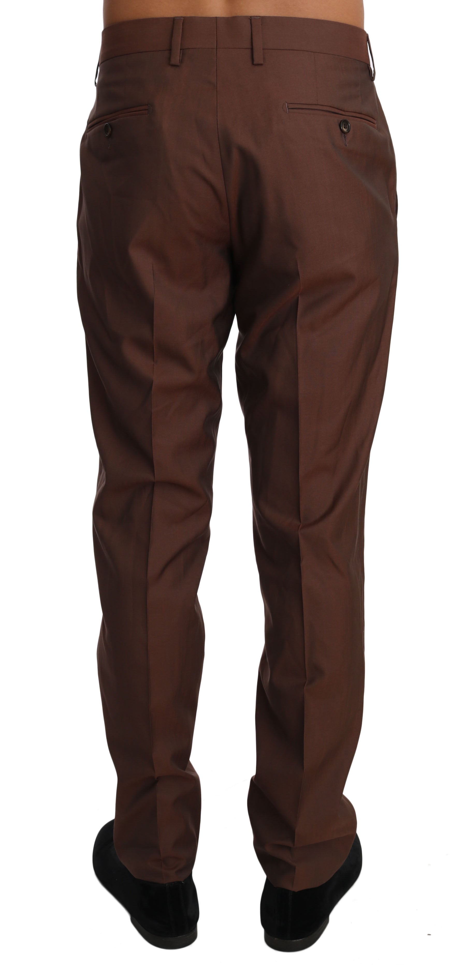 Dolce & Gabbana Brown Dress Pants for Men detail view