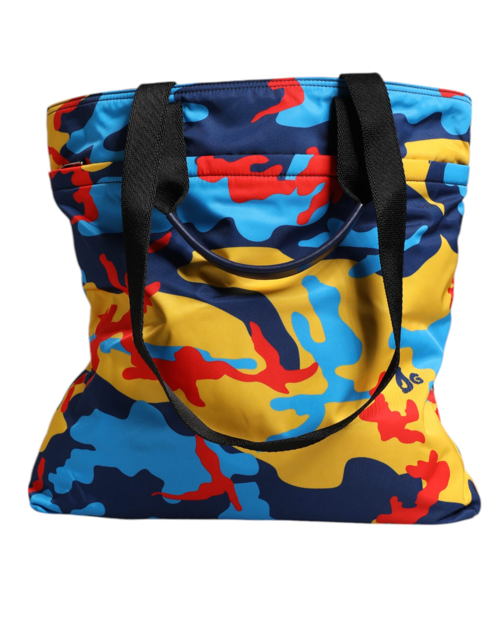Sac cabas shopping Dolce & Gabbana en nylon camouflage multicolore