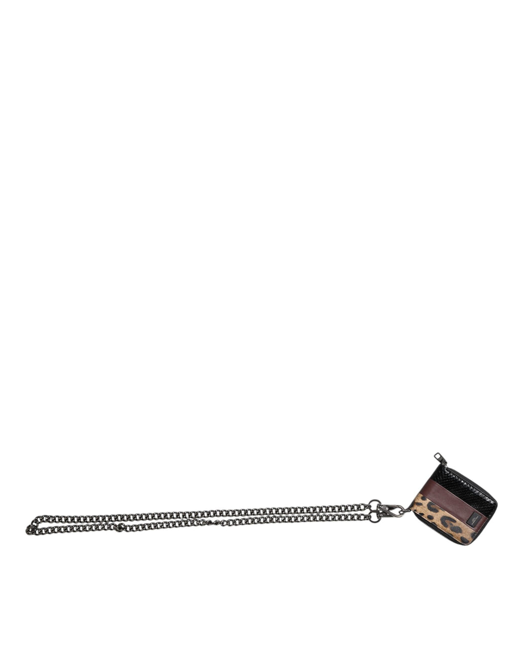 Porte-cartes portefeuille pliable Dolce & Gabbana en cuir léopard multicolore DG