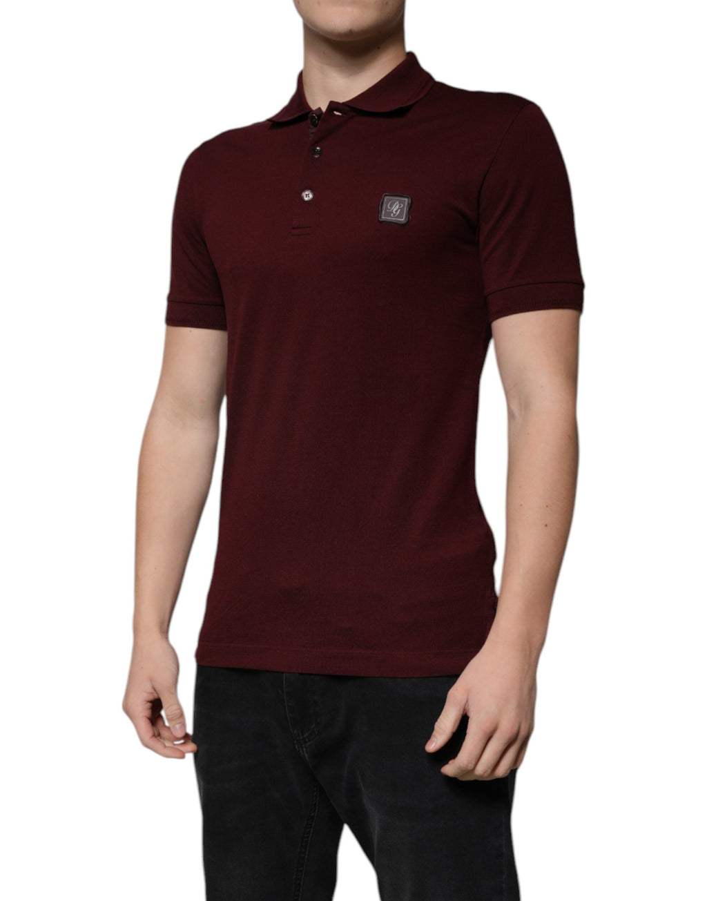 Dolce & Gabbana Red Polo Shirt for Men detail view