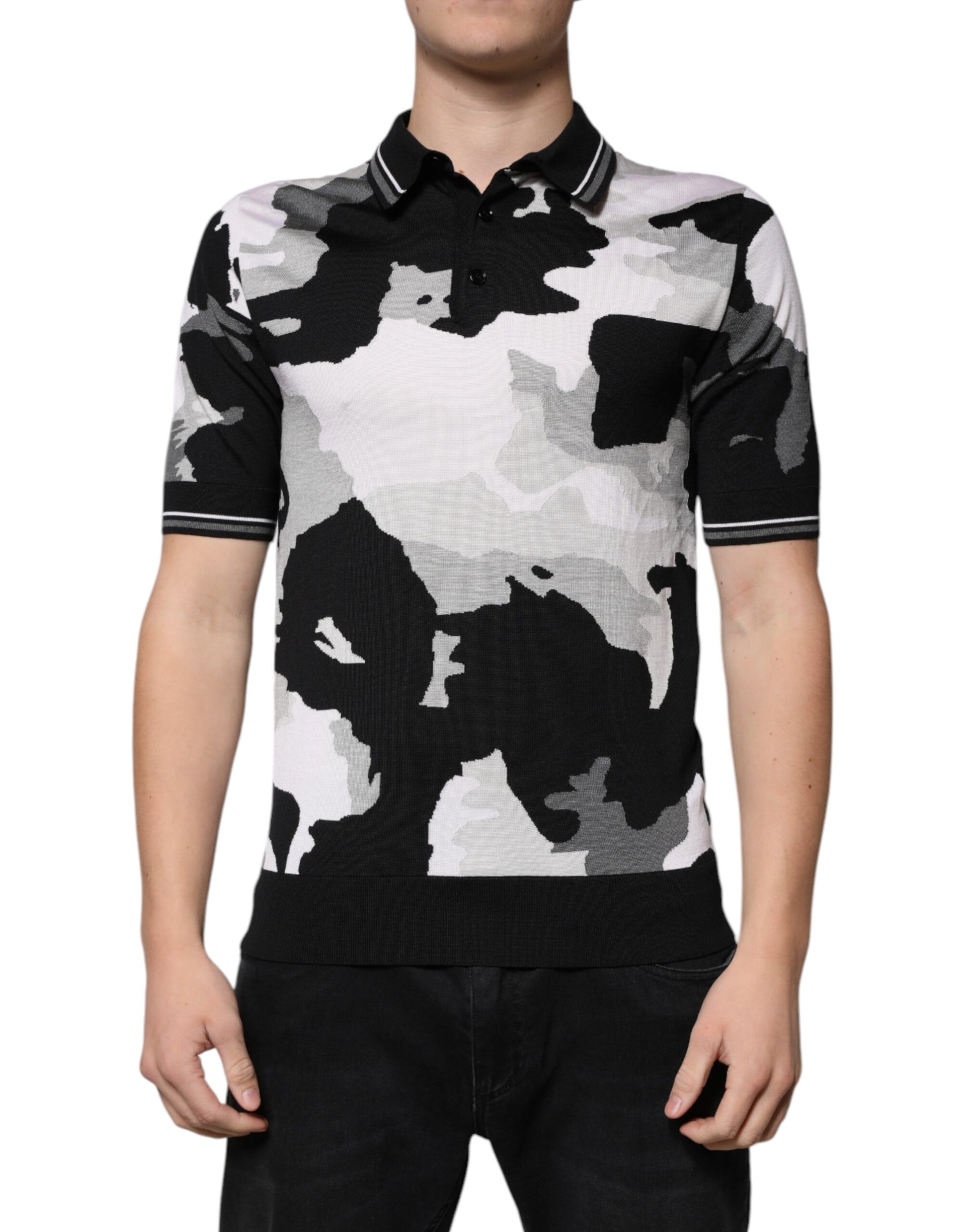 Dolce & Gabbana Multicolor Polo Shirt for Men alternate view
