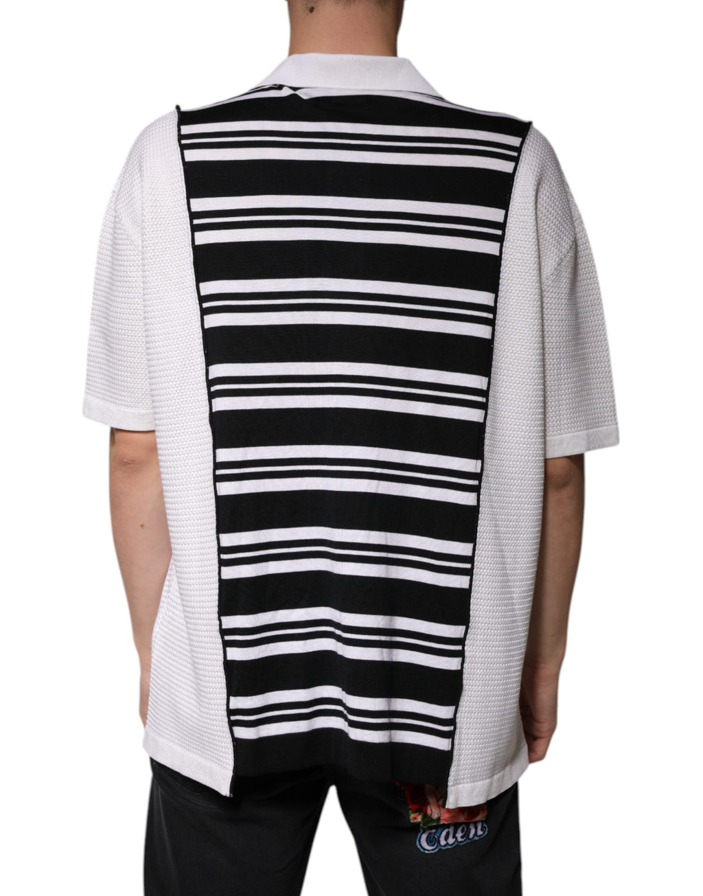 Dolce & Gabbana Black Polo Shirt for Men side view