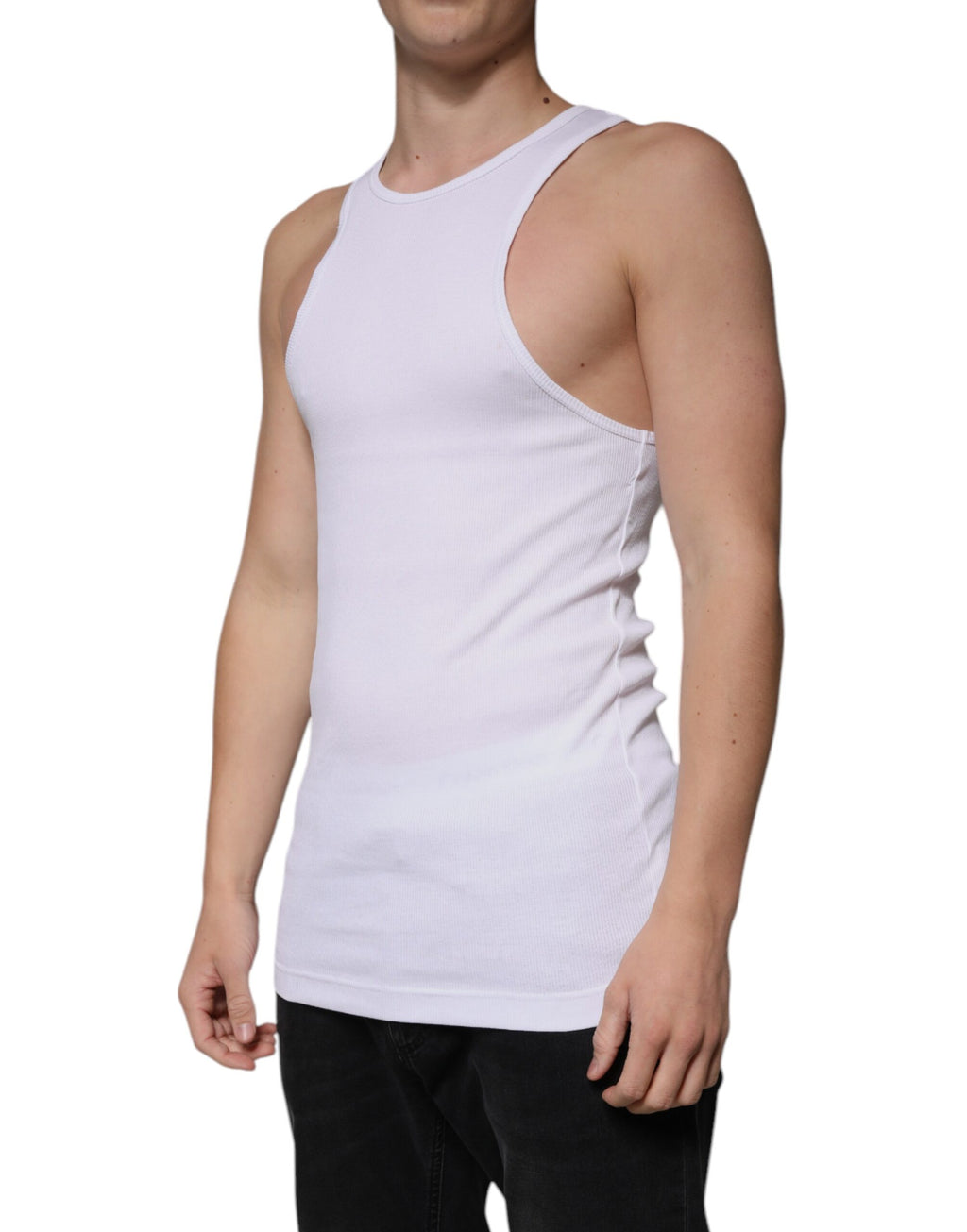 Dolce & Gabbana White Tank Tops T for Men detail view