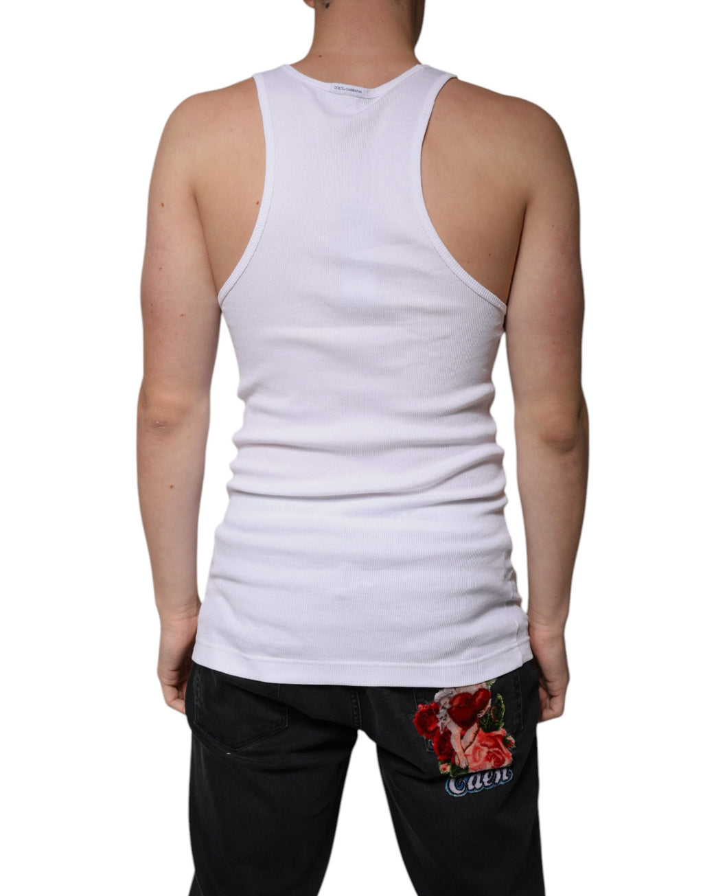 Dolce & Gabbana White Tank Tops T for Men side view