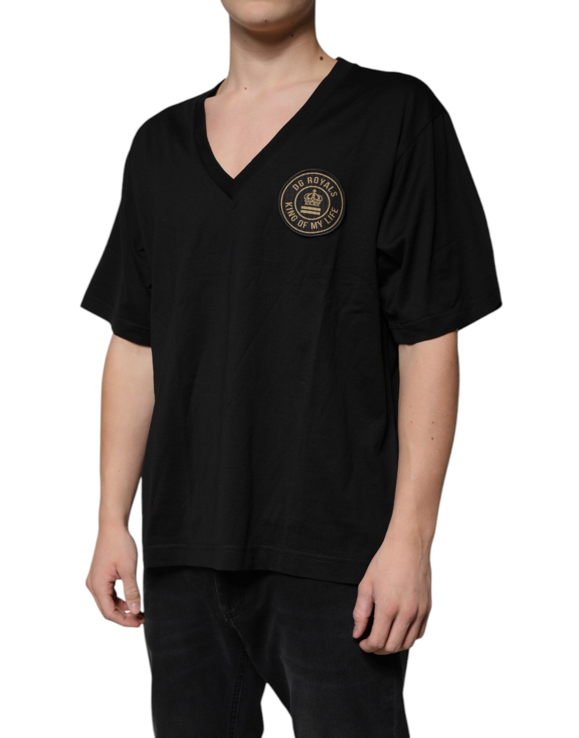Dolce & Gabbana Black T-Shirt for Men detail view
