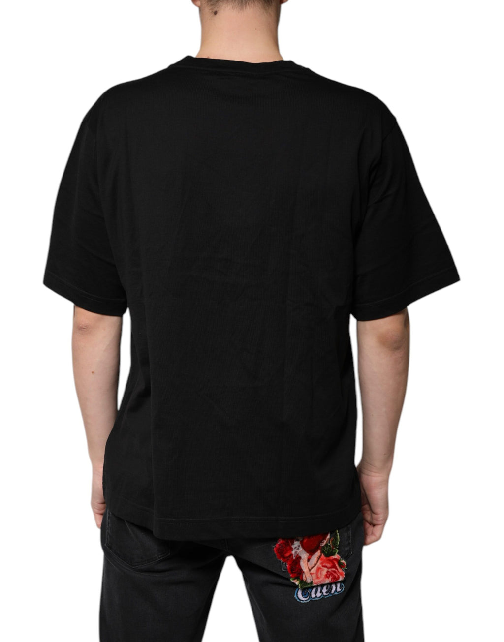 Dolce & Gabbana Black T-Shirt for Men side view