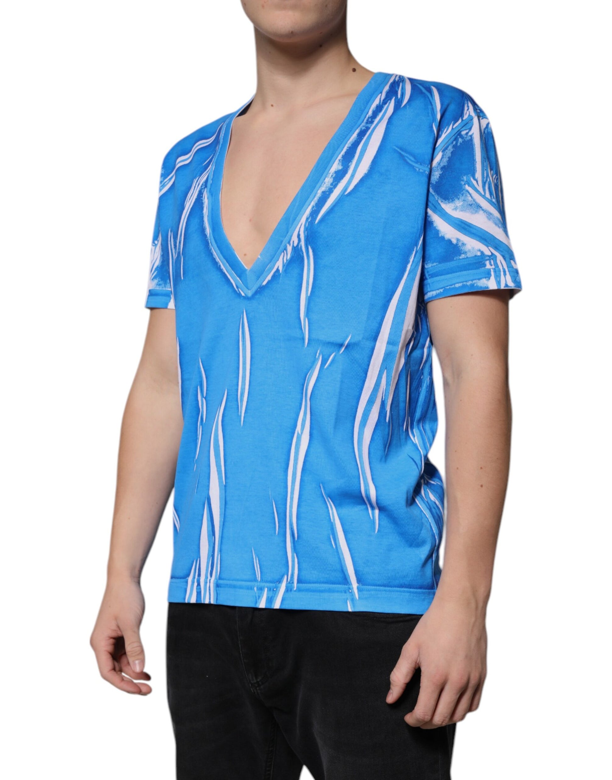 Dolce & Gabbana Blue T-Shirt for Men detail view