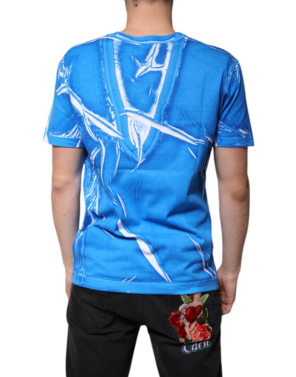 Dolce & Gabbana Blue T-Shirt for Men side view