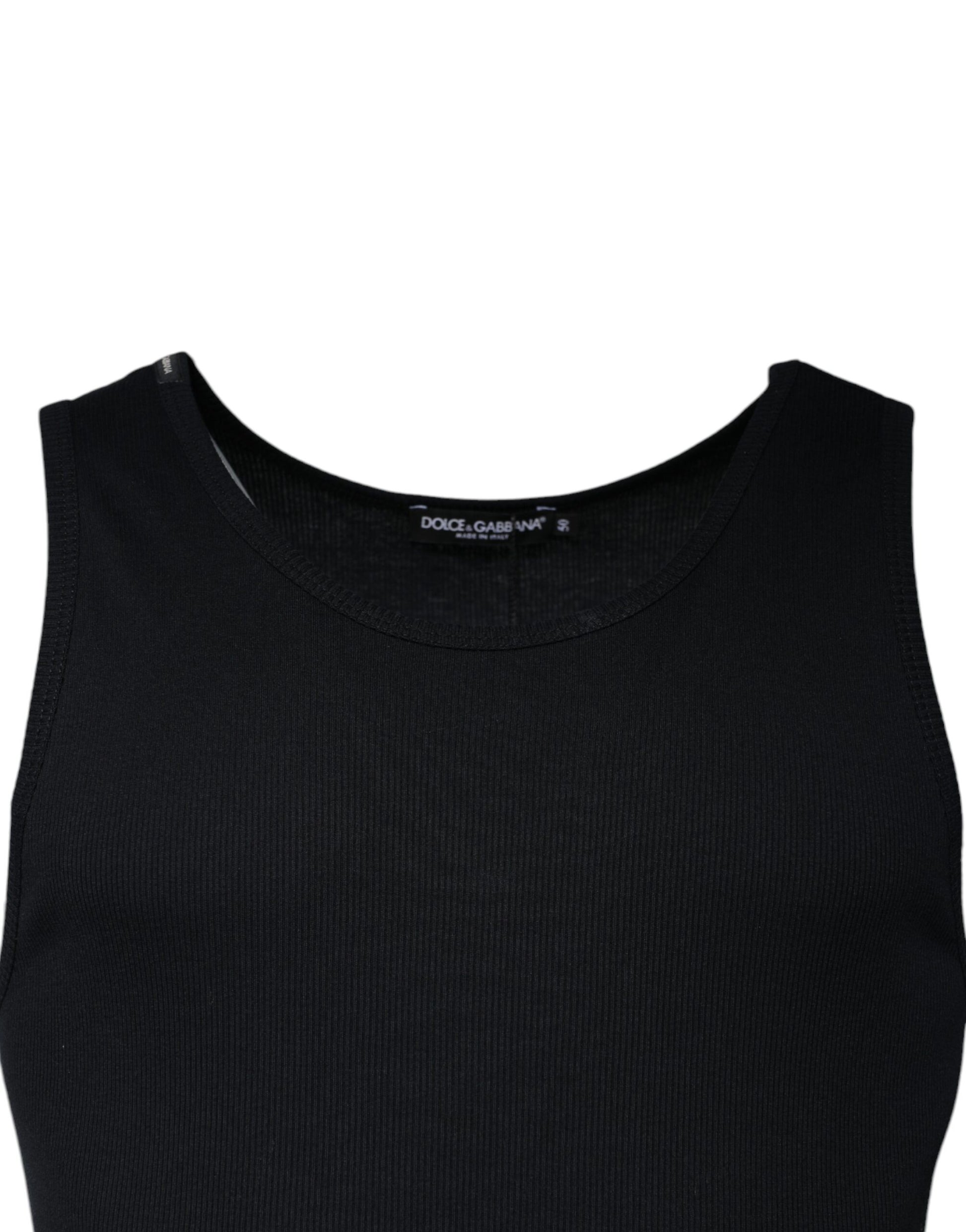 Dolce & Gabbana Black Tank Tops T for Men detail view