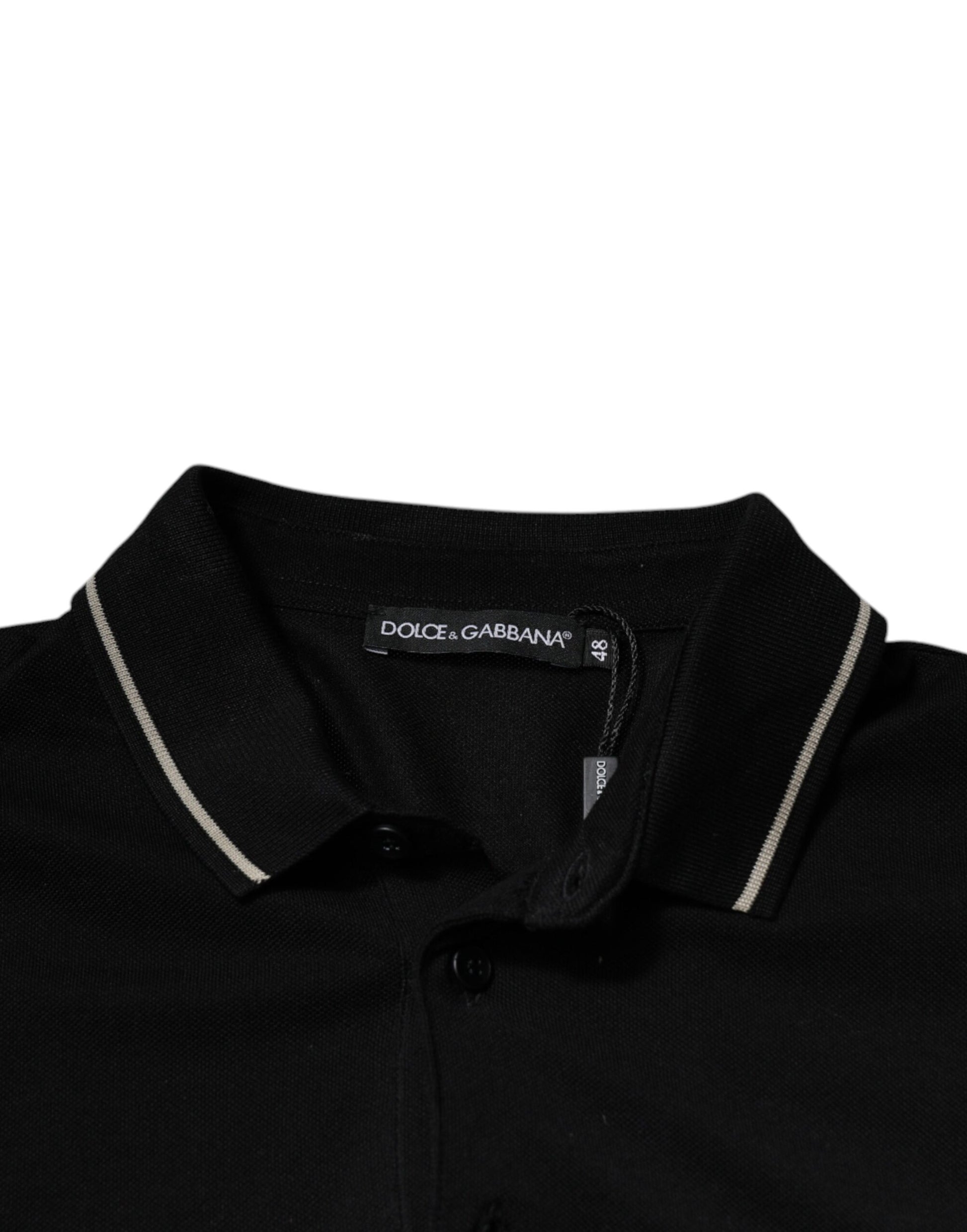 Dolce & Gabbana Black Polo Shirt for Men additional view