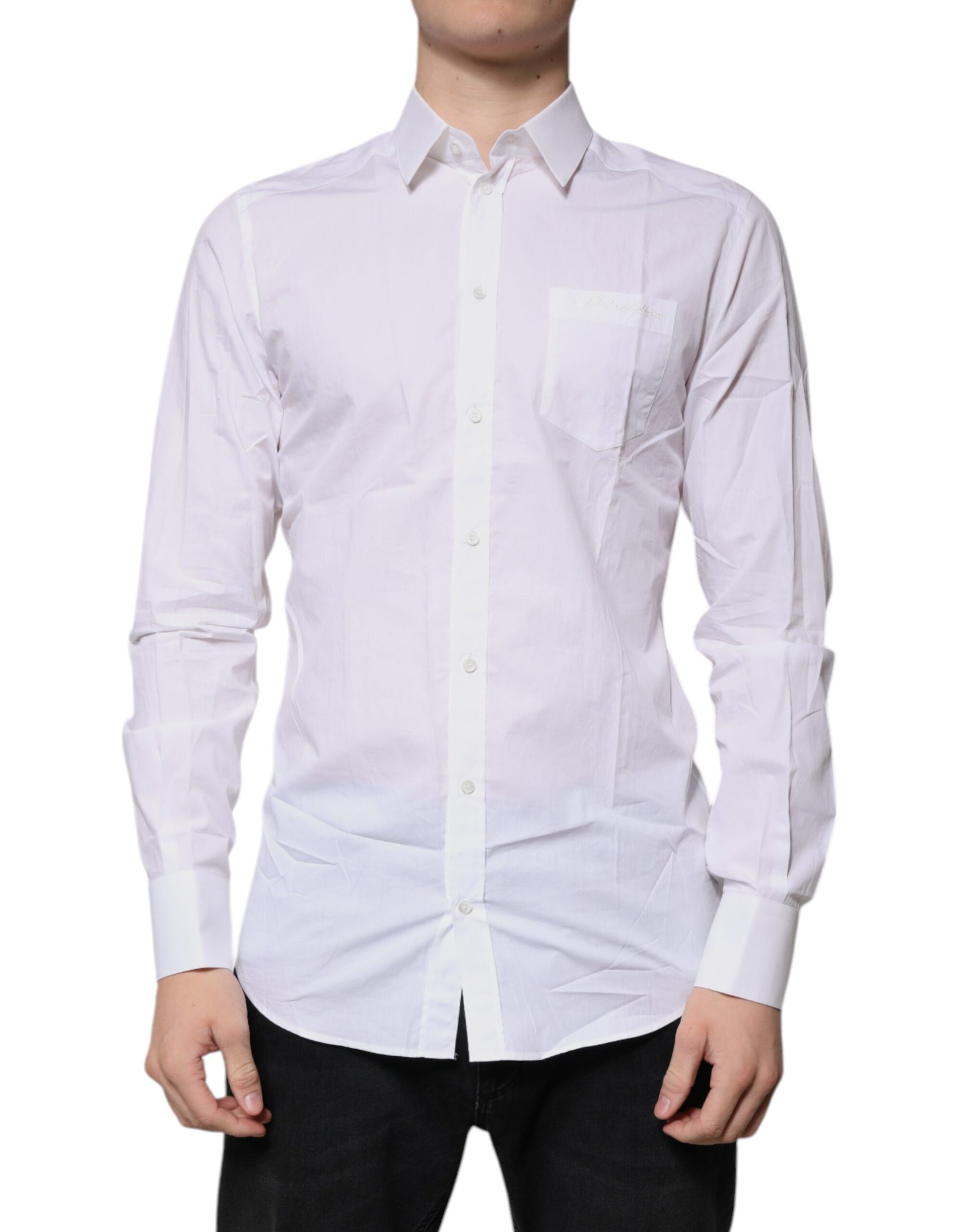 Dolce & Gabbana White Dress Shirt for Men