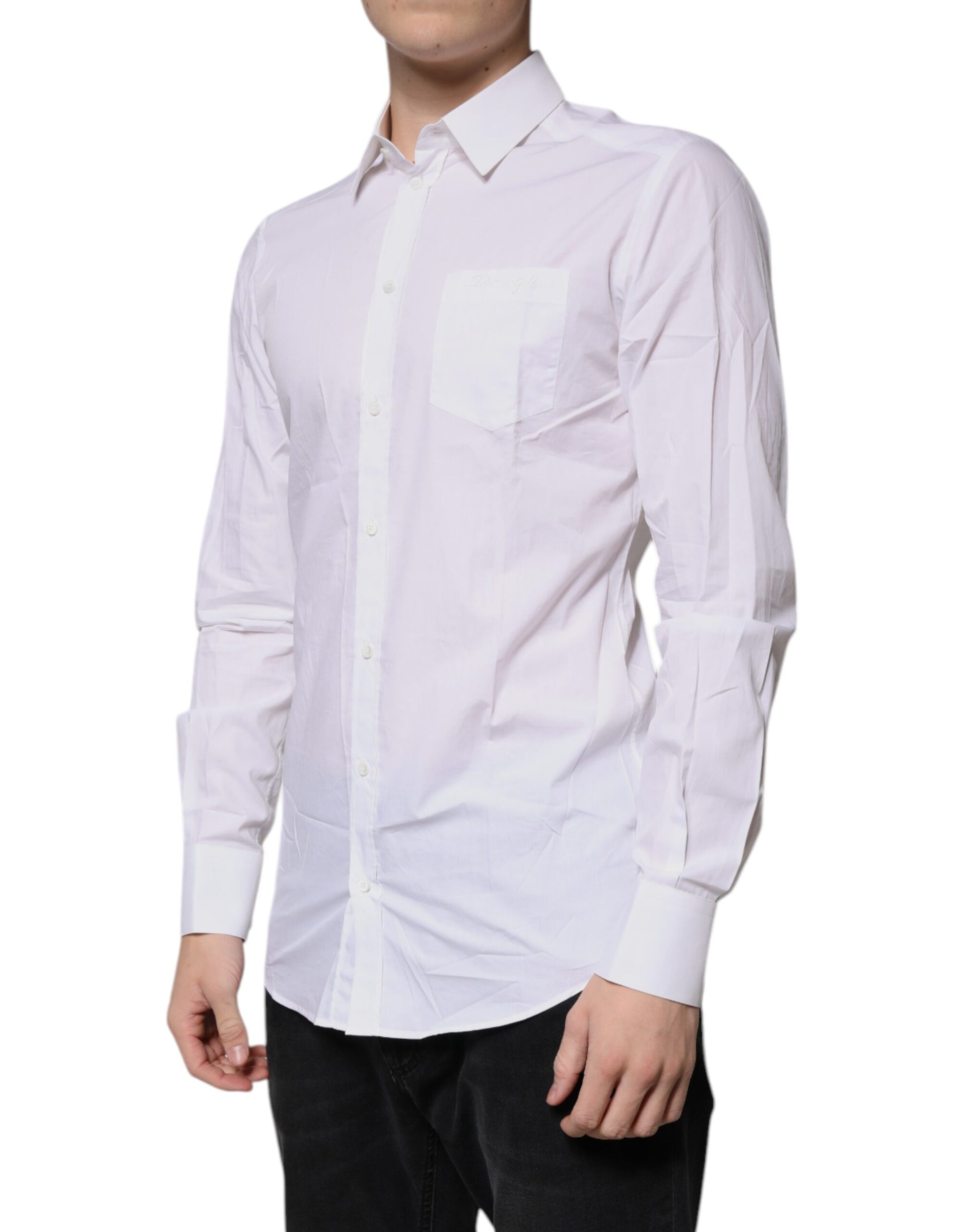 Dolce & Gabbana White Dress Shirt for Men detail view
