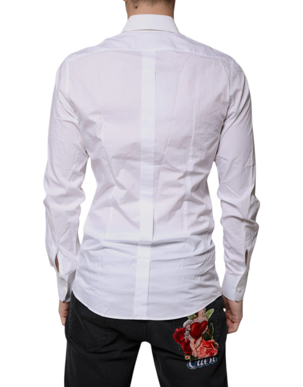 Dolce & Gabbana White Dress Shirt for Men side view