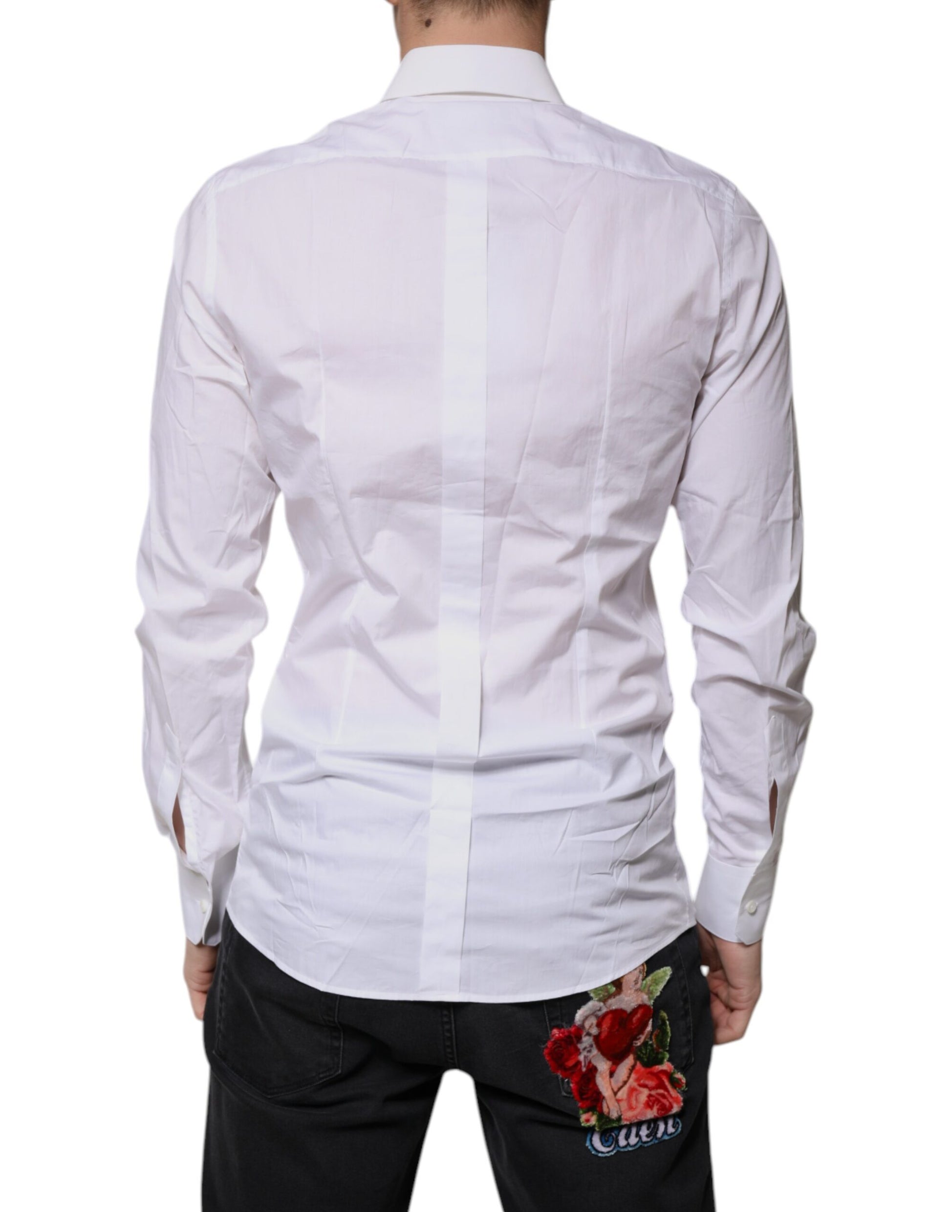 Dolce & Gabbana White Dress Shirt for Men side view
