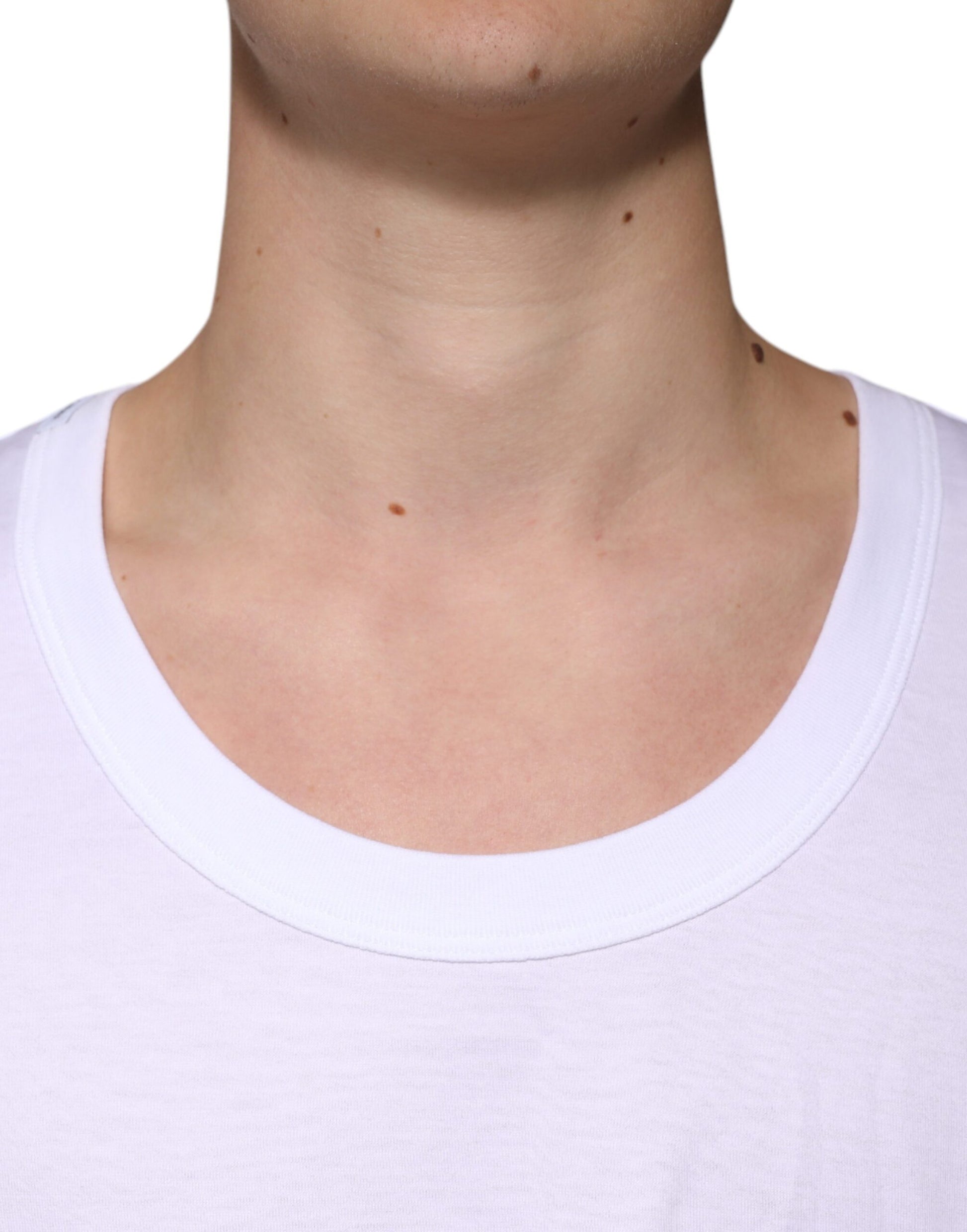Dolce & Gabbana White Sleeveless T-Shirt for Men additional view