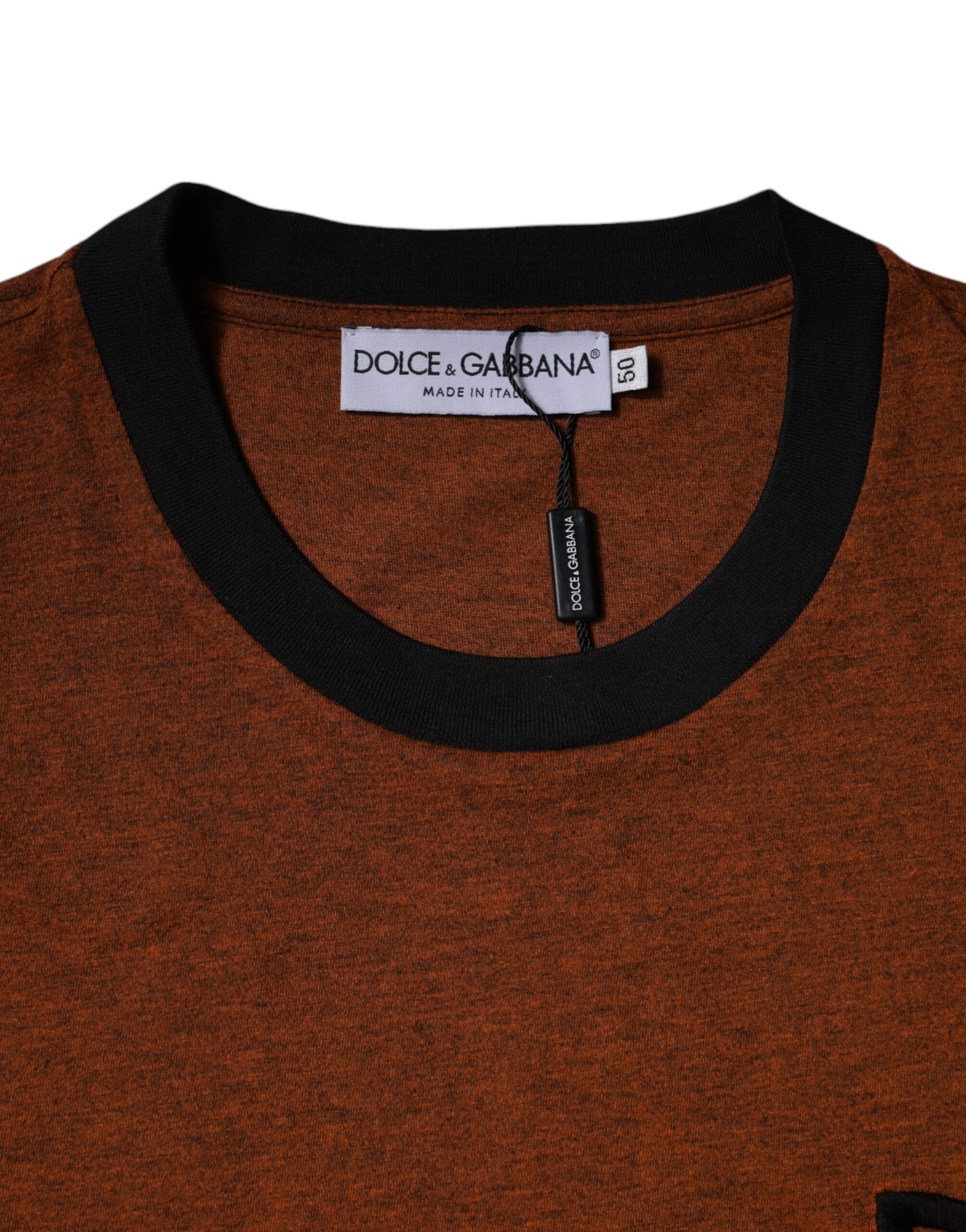 Dolce & Gabbana Brown T-Shirt for Men side view