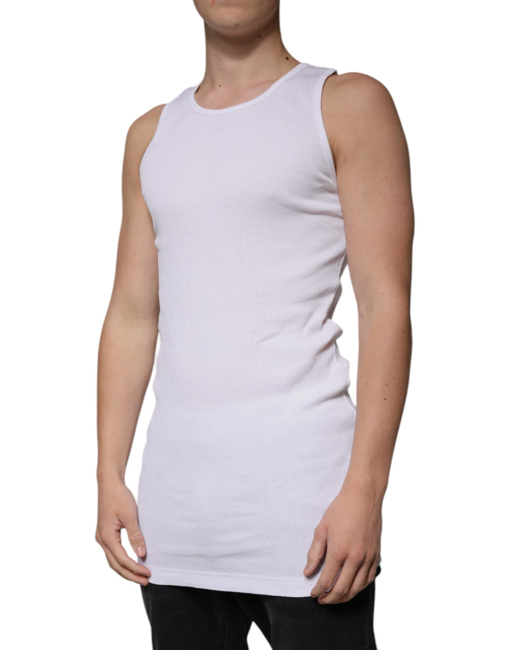 Dolce & Gabbana White Tank Tops T for Men detail view
