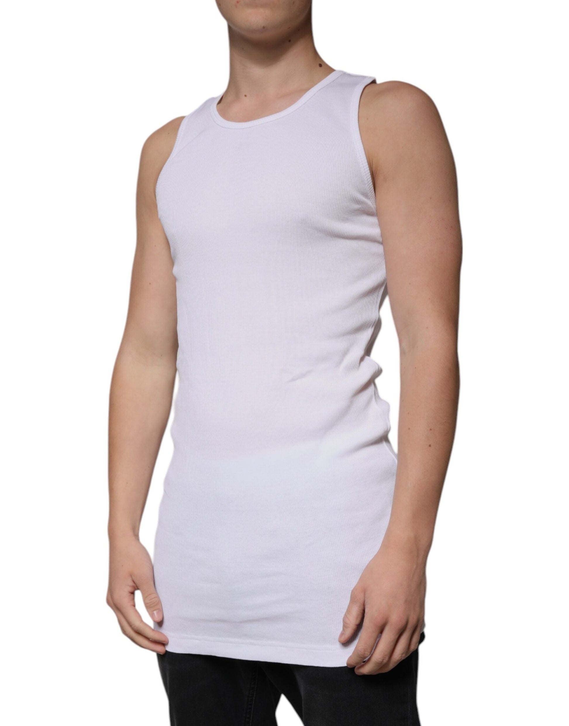 Dolce & Gabbana White Tank Tops T for Men detail view