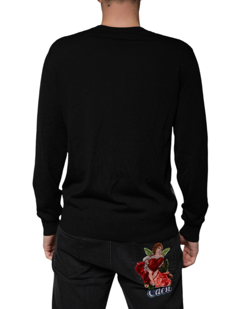 Dolce & Gabbana Black Sweatshirt for Men side view