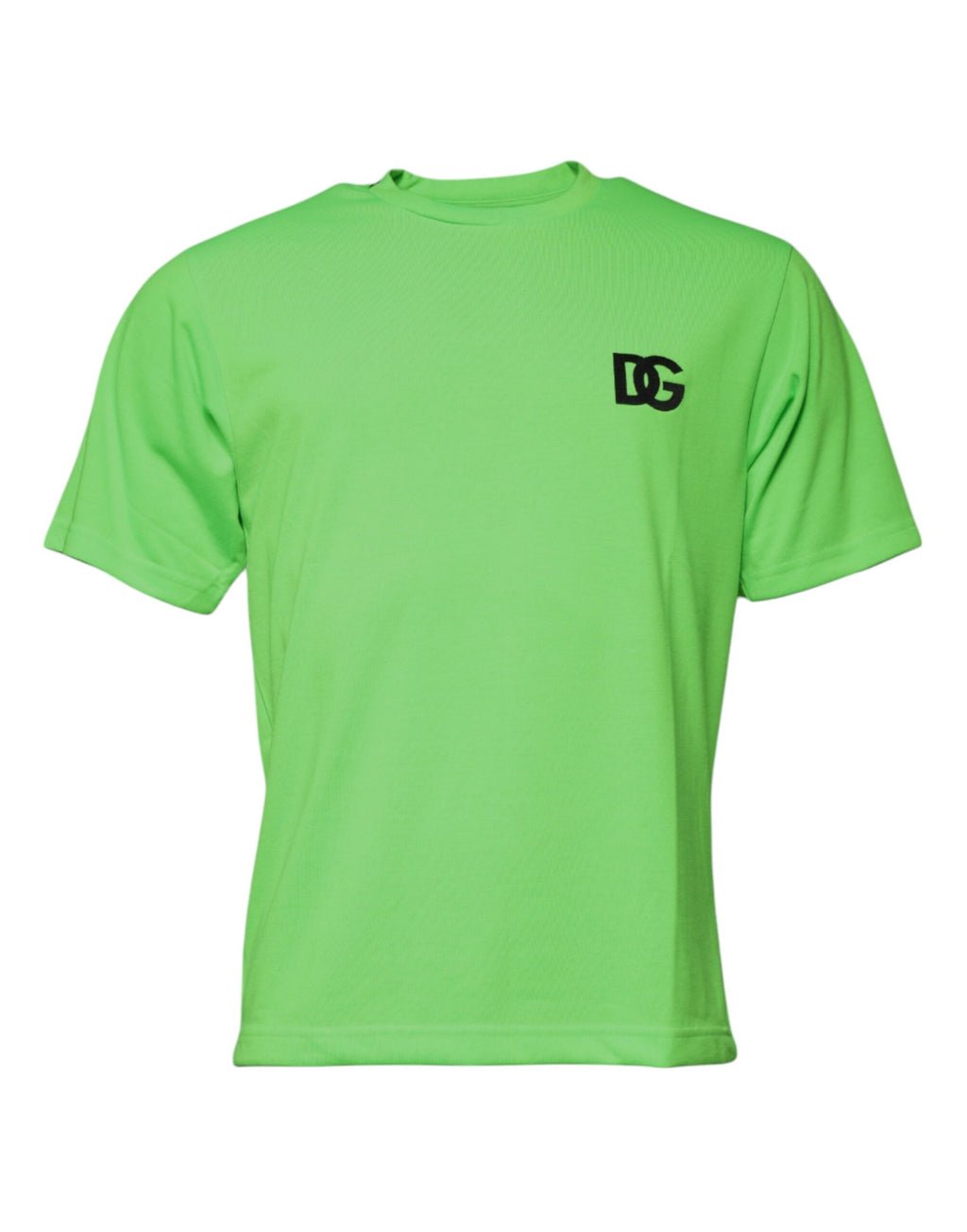 T-shirt col rond Dolce & Gabbana en polyester vert avec logo