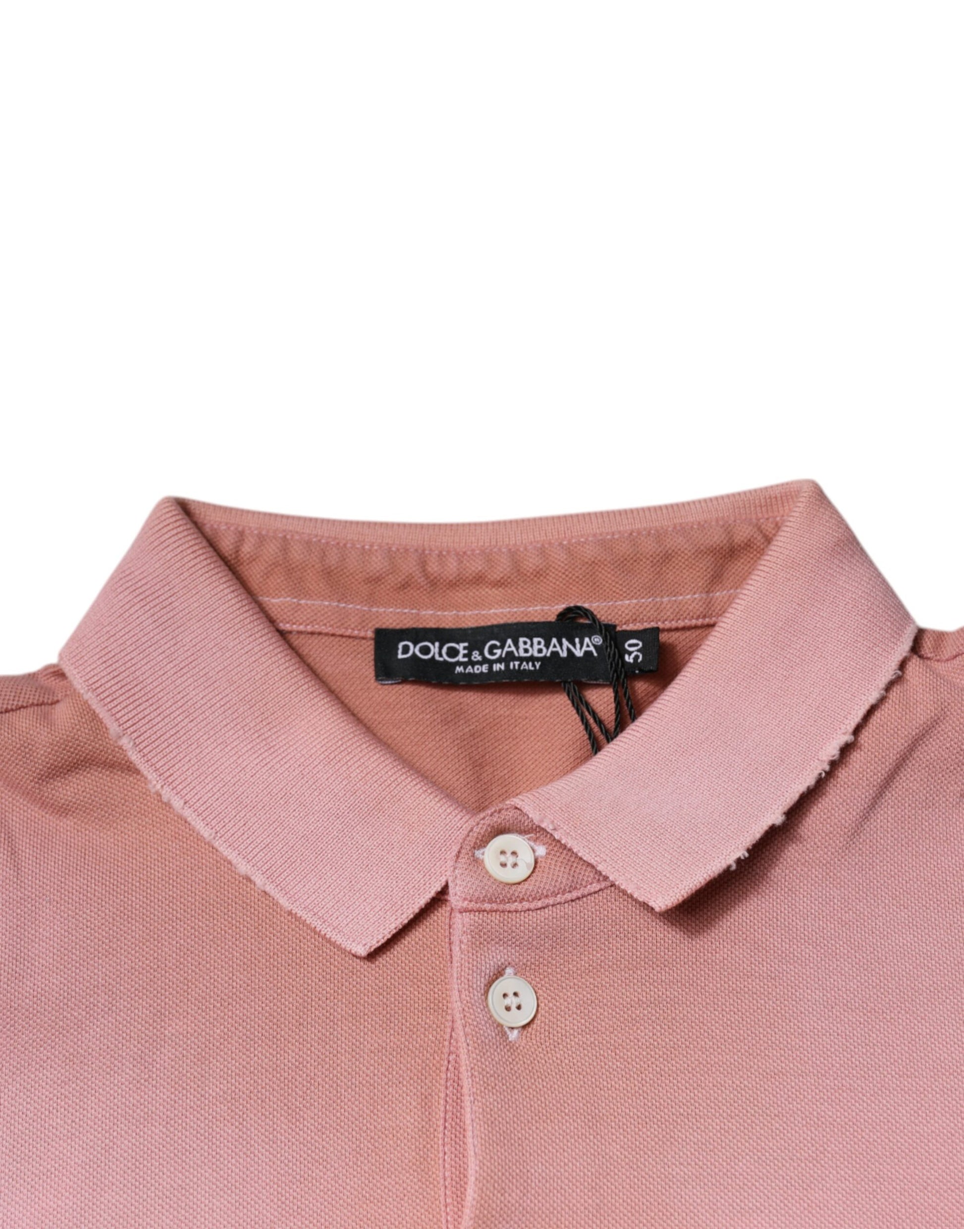 Dolce & Gabbana Pink Polo Shirt for Men additional view