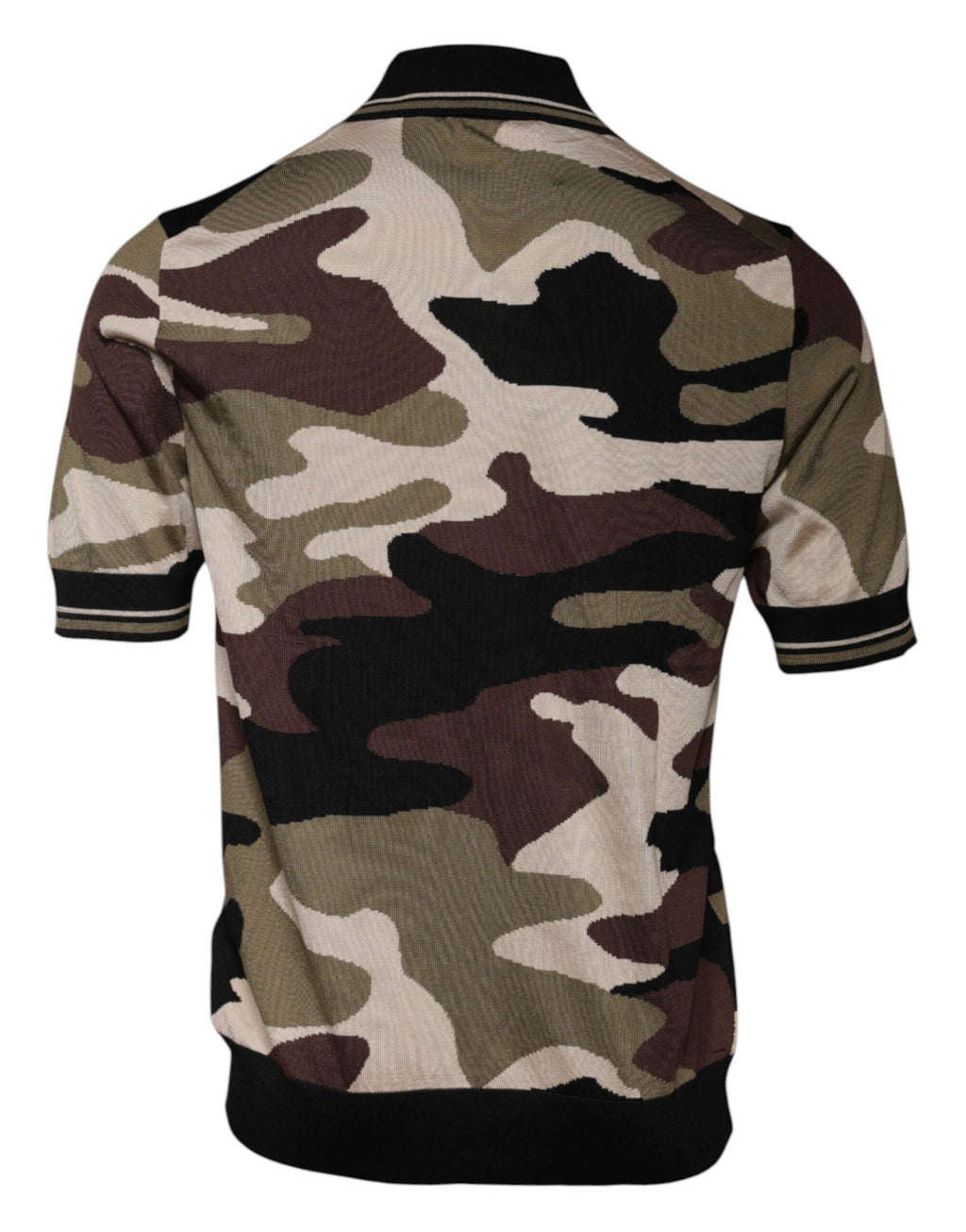 Polo Dolce & Gabbana multicolore à col et imprimé camouflage