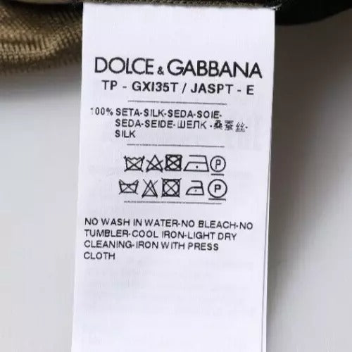 Polo Dolce & Gabbana multicolore à col et imprimé camouflage