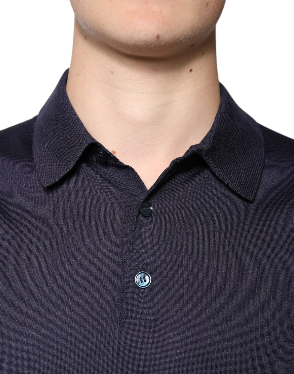 Dolce & Gabbana Blue Polo Shirt for Men side view