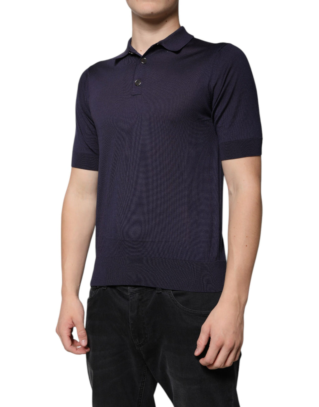 Dolce & Gabbana Blue Polo Shirt for Men detail view