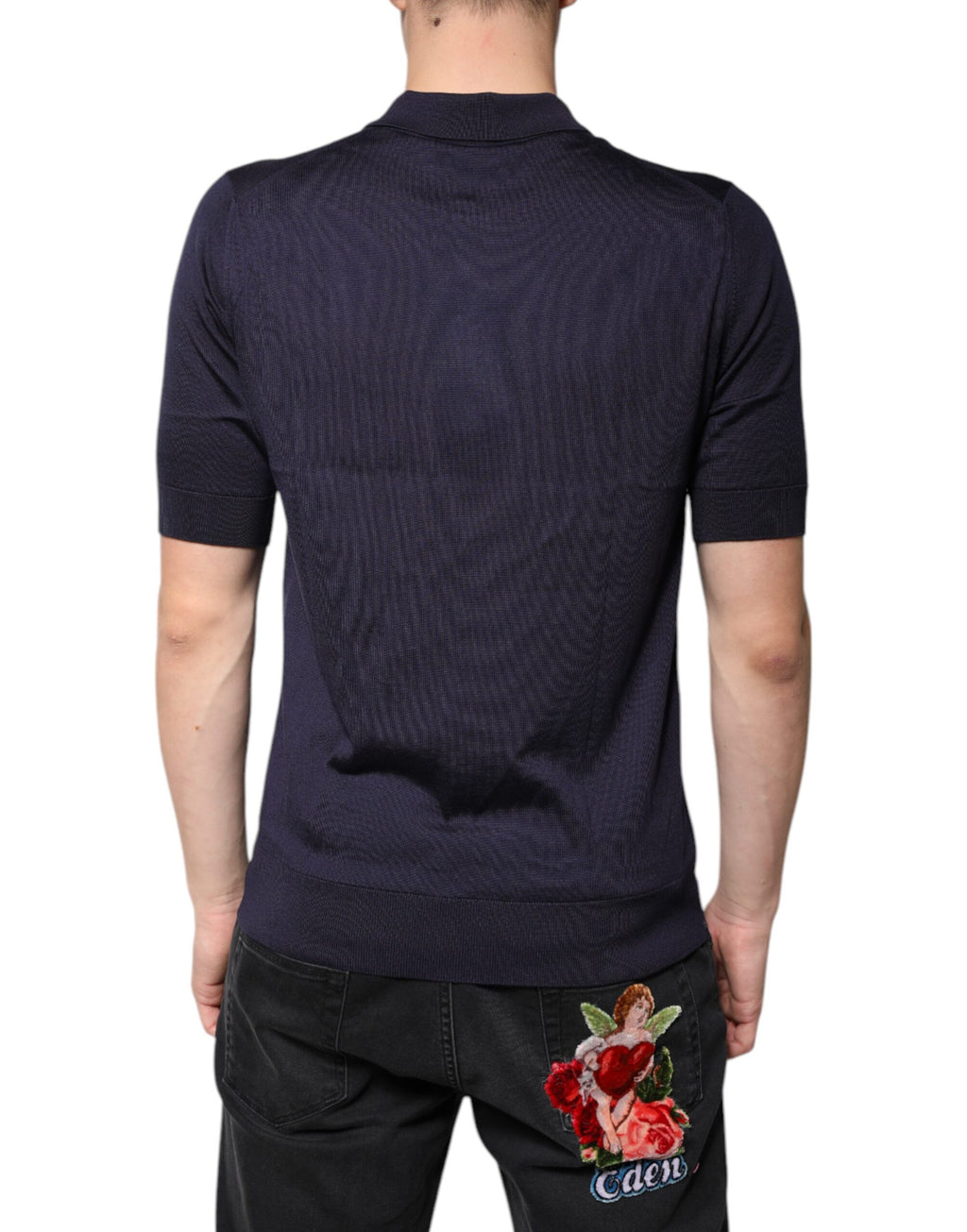 Dolce & Gabbana Blue T-Shirt side view