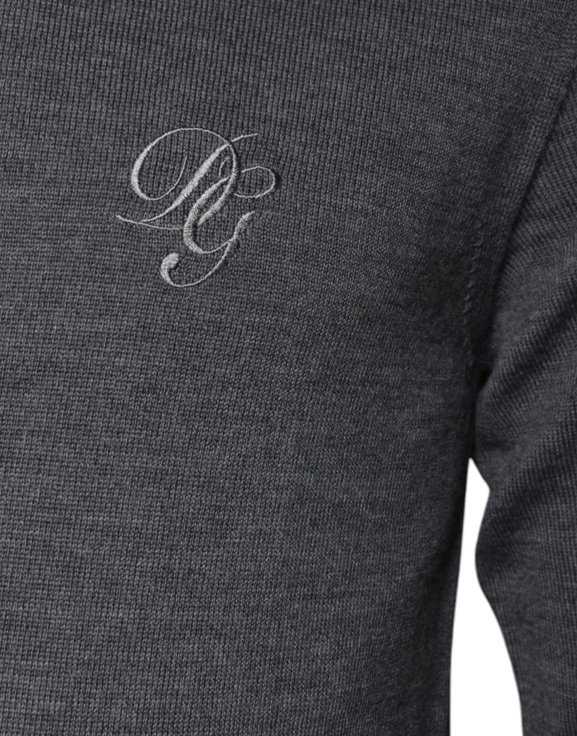 Dolce & Gabbana Grey Turtleneck for Men detail view