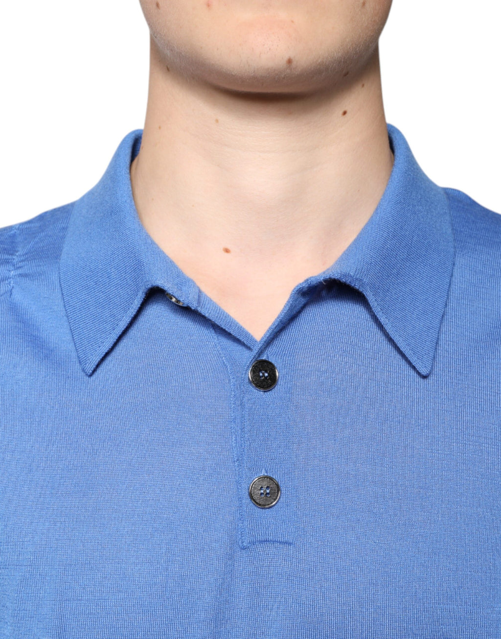 T-shirt polo Dolce & Gabbana à manches courtes et col bleu