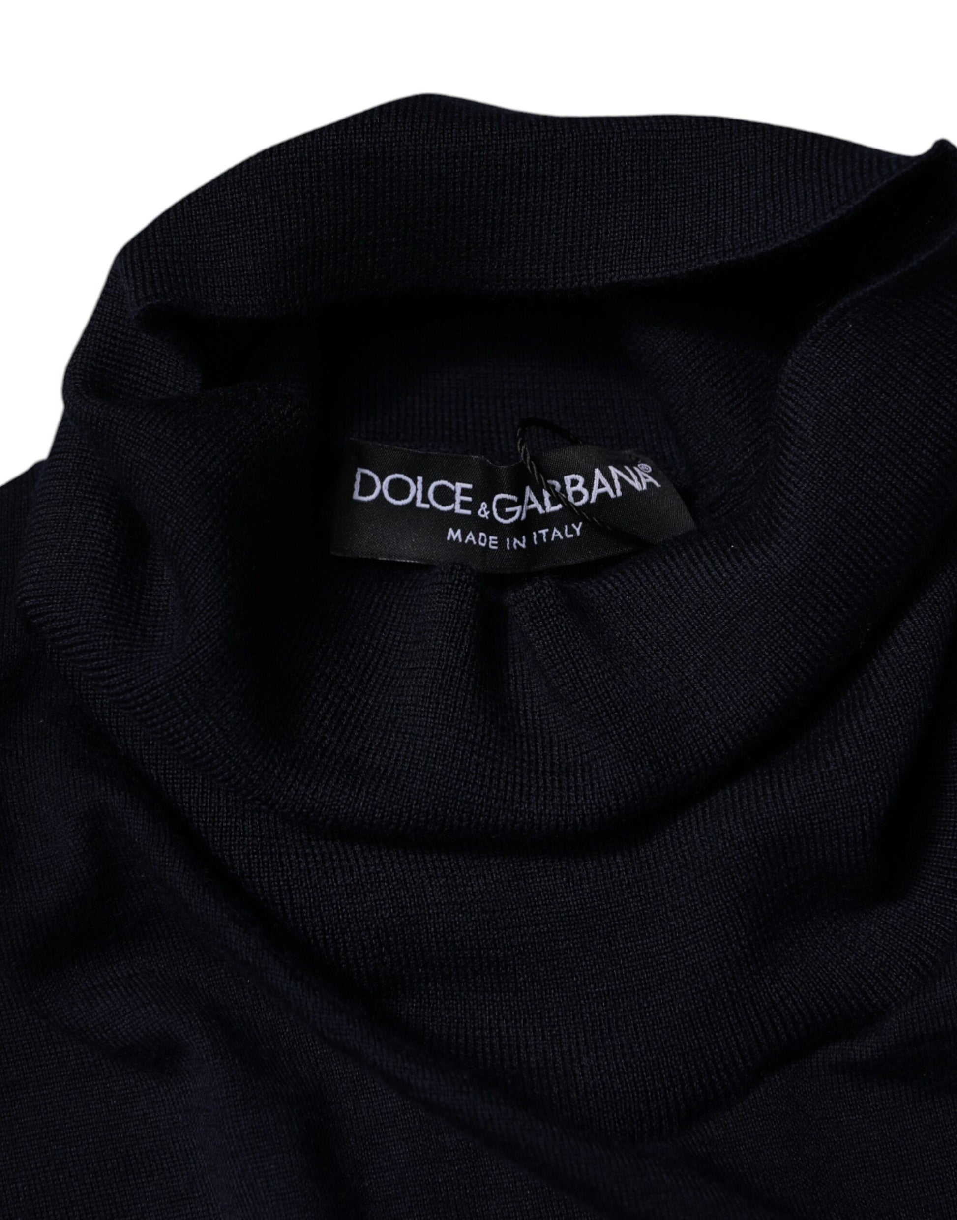 Dolce & Gabbana Blue Turtleneck for Men side view