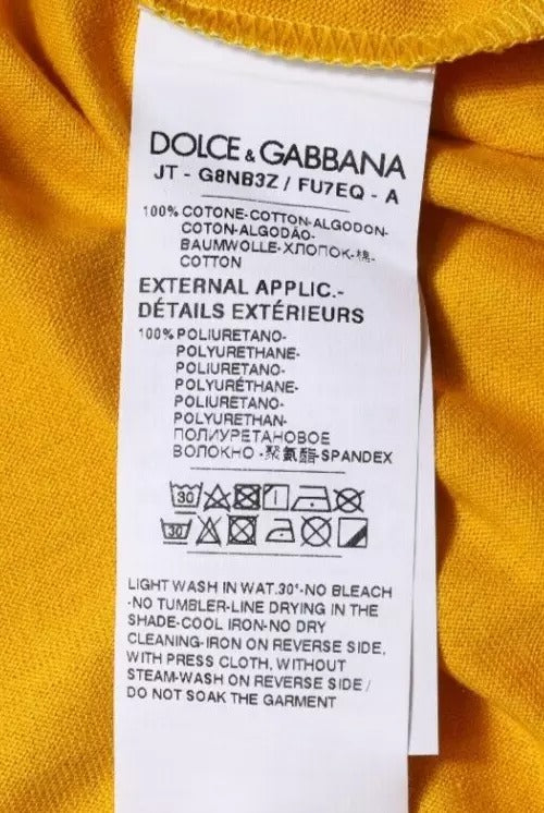 Dolce & Gabbana Yellow T-Shirt for Men additional view