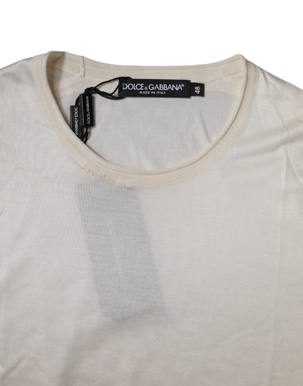 Dolce & Gabbana White T-Shirt for Men side view