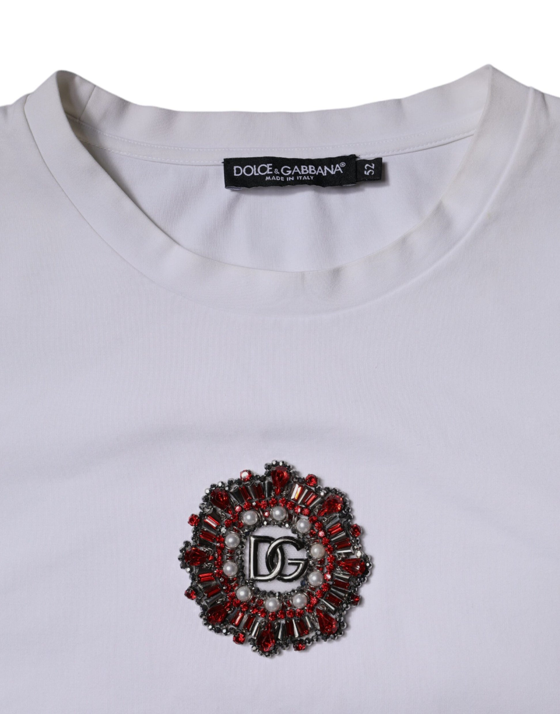 Dolce & Gabbana White T-Shirt for Men side view