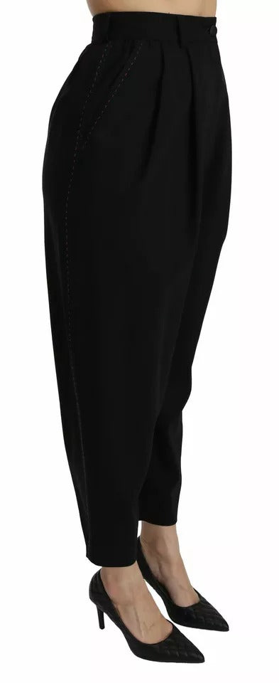 Dolce & Gabbana Black Cropped Pants for Women detail view