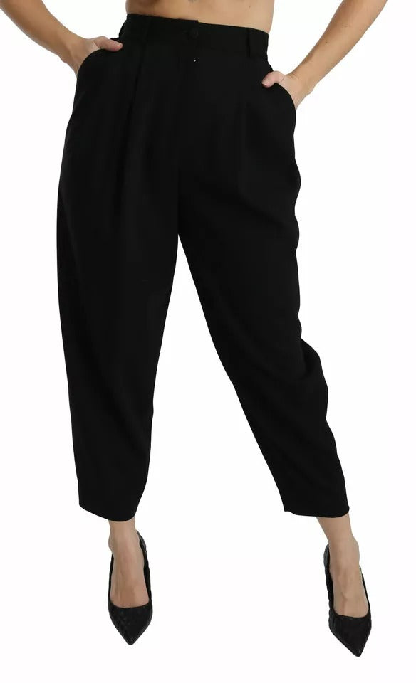 Dolce & Gabbana Black Cropped Pants for Women additional view