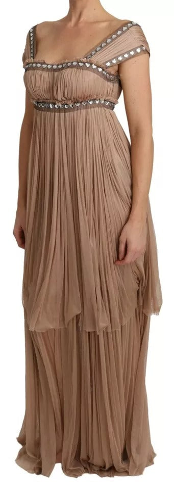 Dolce & Gabbana Brown Long Dress for Women alternate view