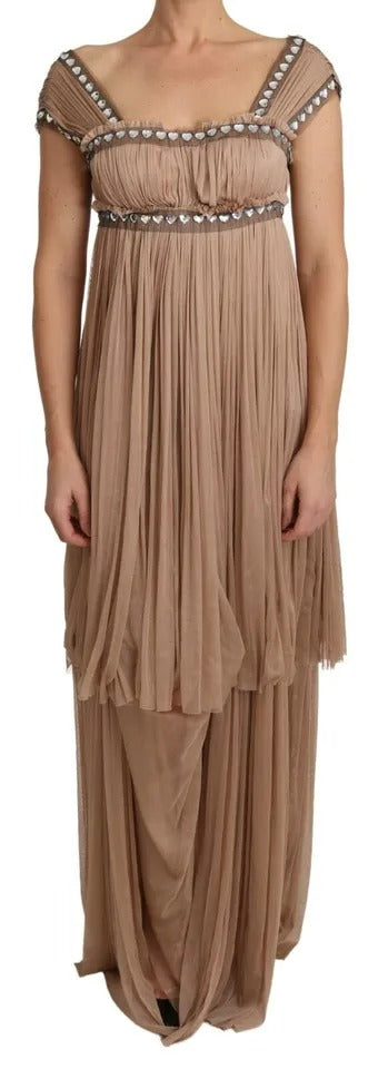Dolce & Gabbana Brown Long Dress for Women detail view